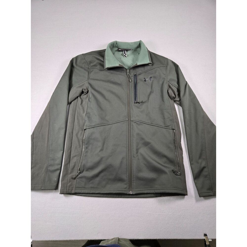Under Armour Olive Softshell Jacket – Size M